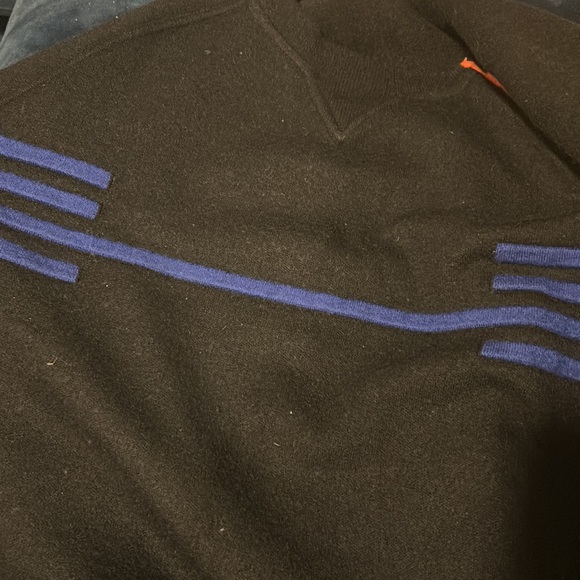 HERMÈS BLACK KNIT SWEATER W/ORANGE ZIP DETAIL (women listing/unisex) - Picture 12 of 16